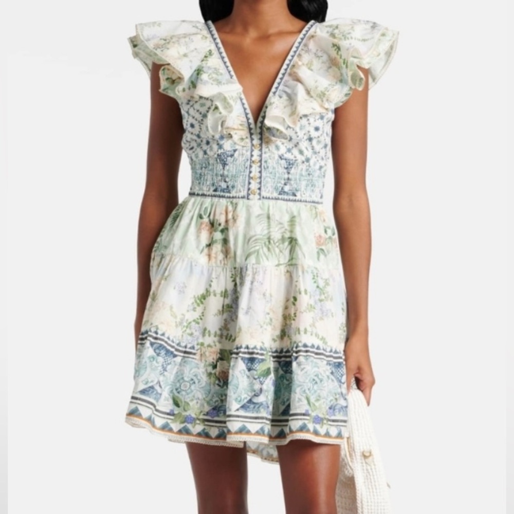 Camilla Pastel Floral Mini Dress